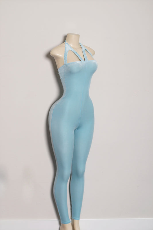 Erotic Jumpsuit | Baby Blue